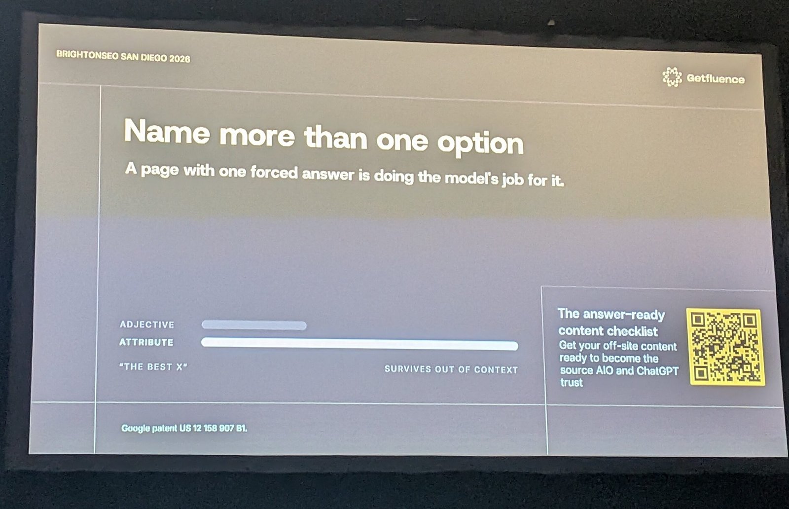 Name more than one option: a page with one forced answer is doing the model's job for it