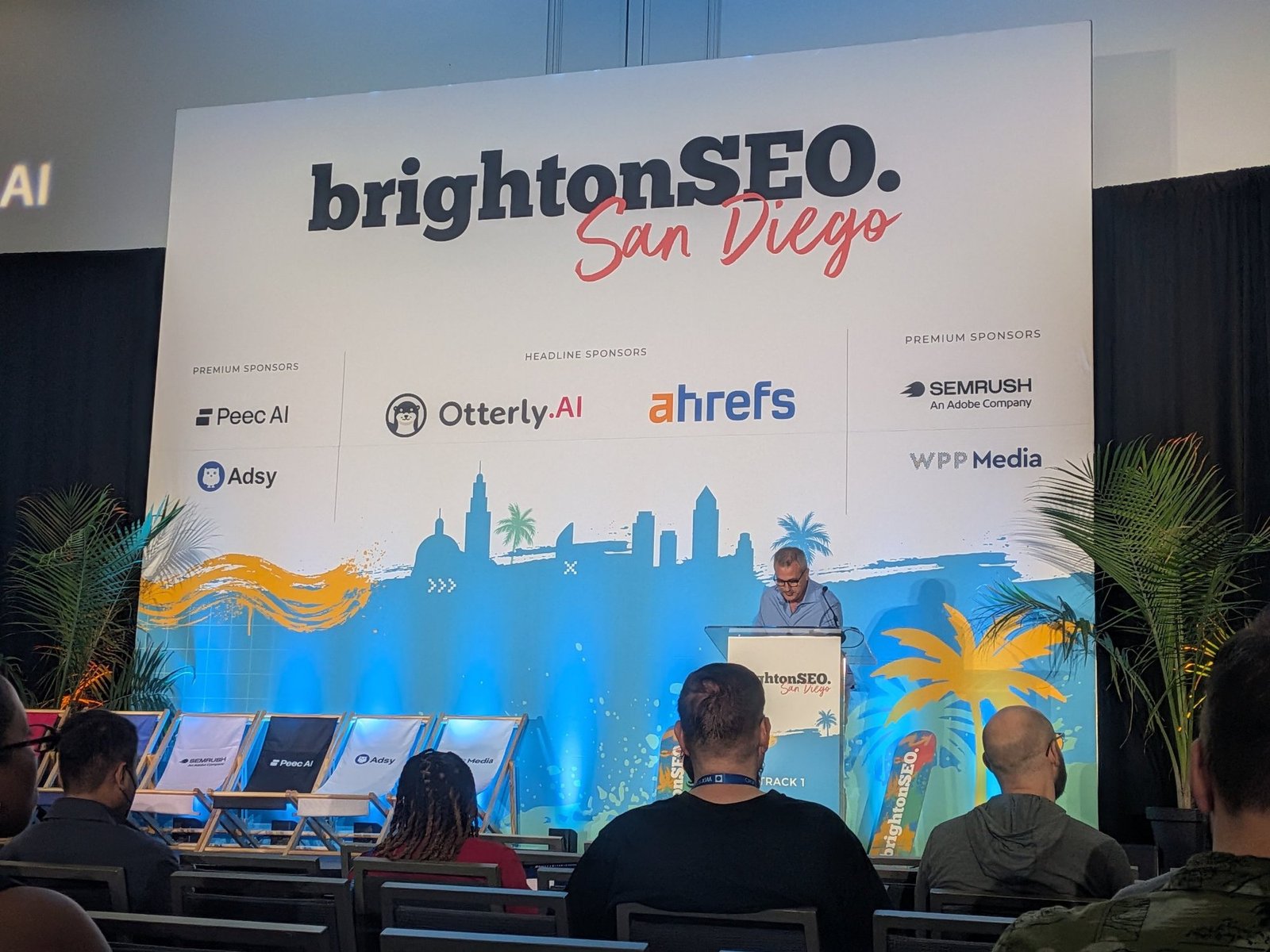 Baruch Toledano presenting at brightonSEO San Diego 2026