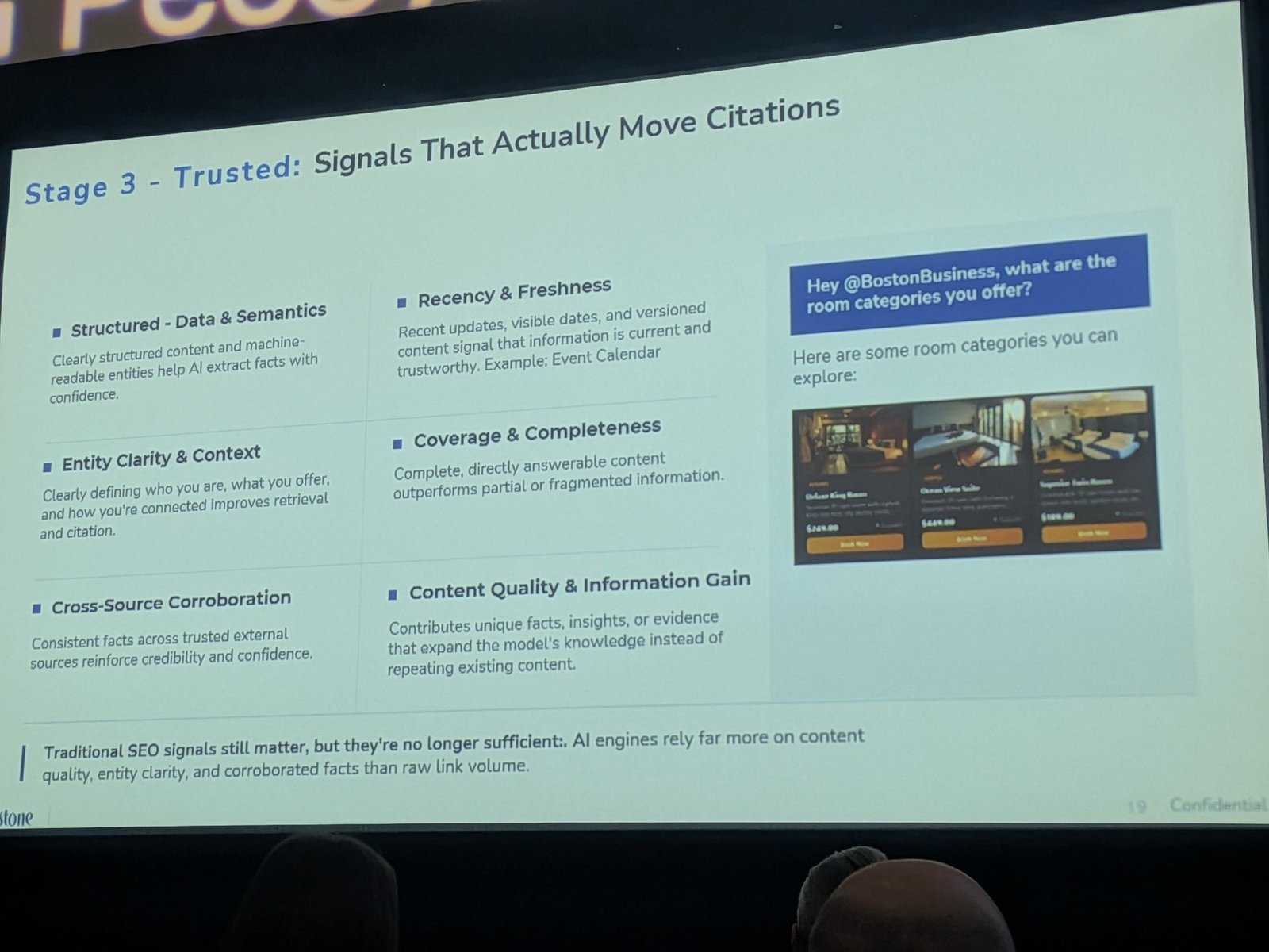 Stage 3, Trusted: signals that actually move citations