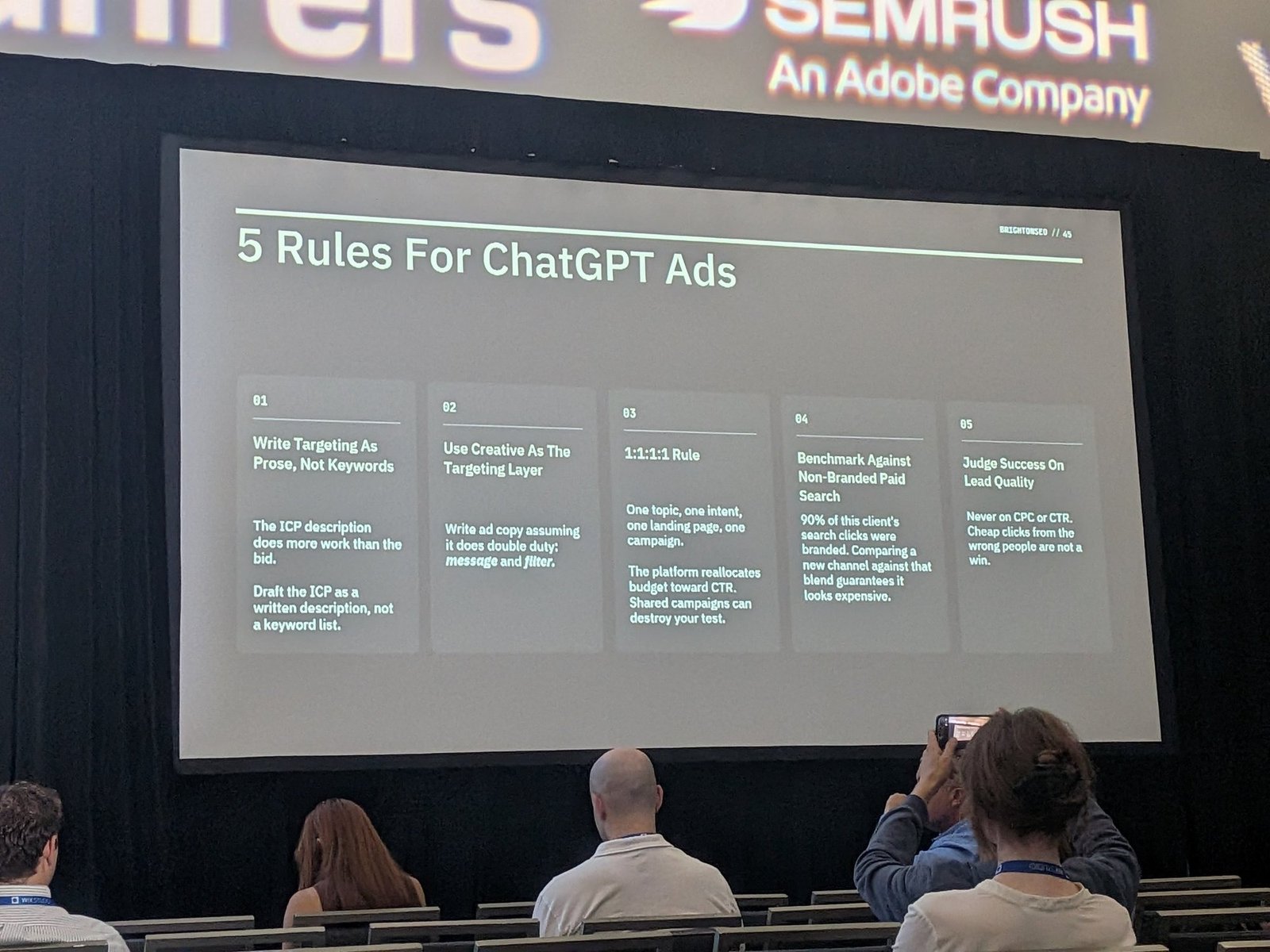 5 rules for ChatGPT ads