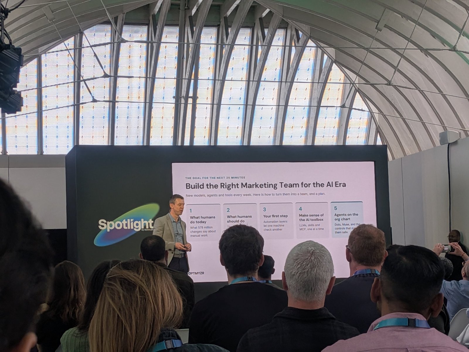 Fred Vallaeys of Optmyzr presenting Build the Right Marketing Team for the AI Era at Spotlight 2026