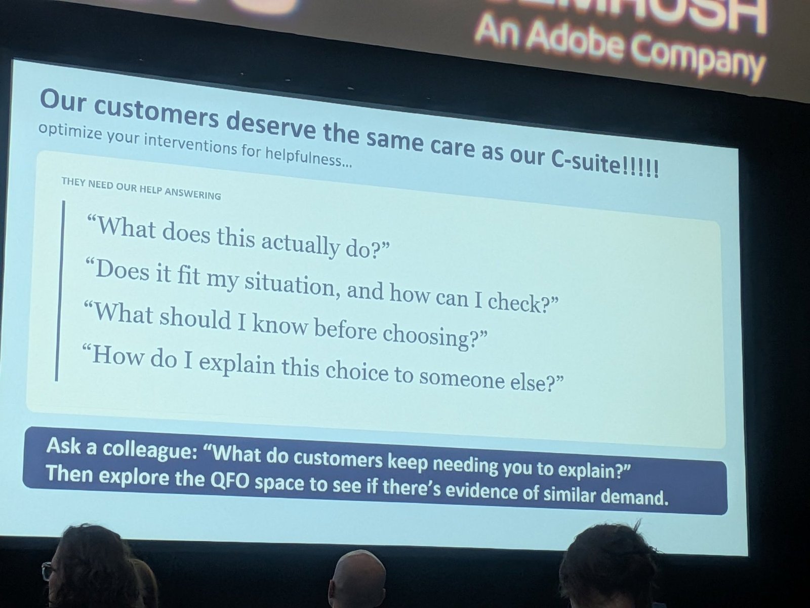 Our customers deserve the same care as our C-suite